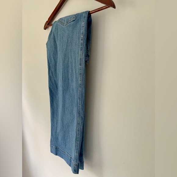 Fitted wide leg jeans pale blue - Picture 7 of 12